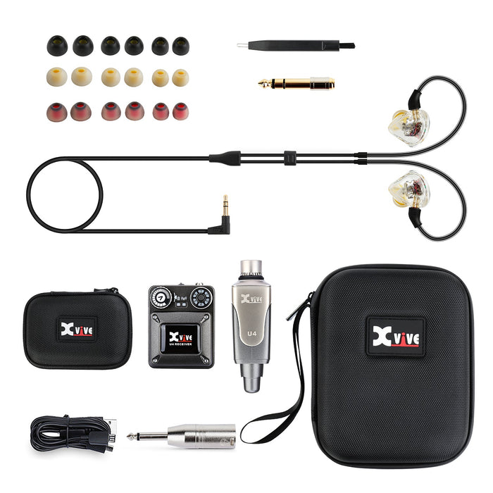 Xvive U4T9 - Digitalt In-Ear trådløst system incl. T9 In Ear hovedtelefoner
